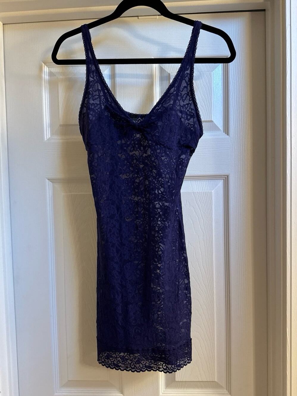 Victoria’s Secret The Lacie Lace Nightie, blue, sz medium